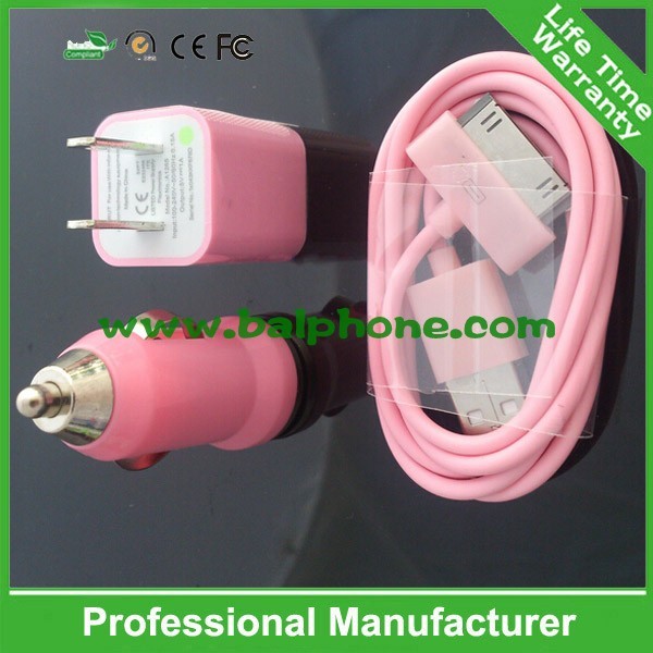 Quality 3 in 1 Mobile phone 1 pcs US Plug +1pcs Car charger for sale