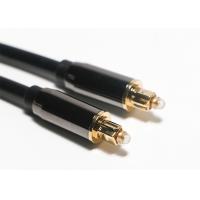 China Od4.0 1M Digital TOSLINK Optical Audio Cable 24K Pure Metal Plug for sale