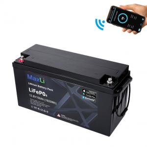 Quality aBS Deep Cycle12 Volt 150Ah Bluetooth Lithium Battery M8 Terminal for sale