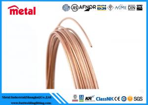 Quality Seamless 2 Inch Copper Pipe , Nickel Alloy Soft Copper Tubing ASTM B466 for sale