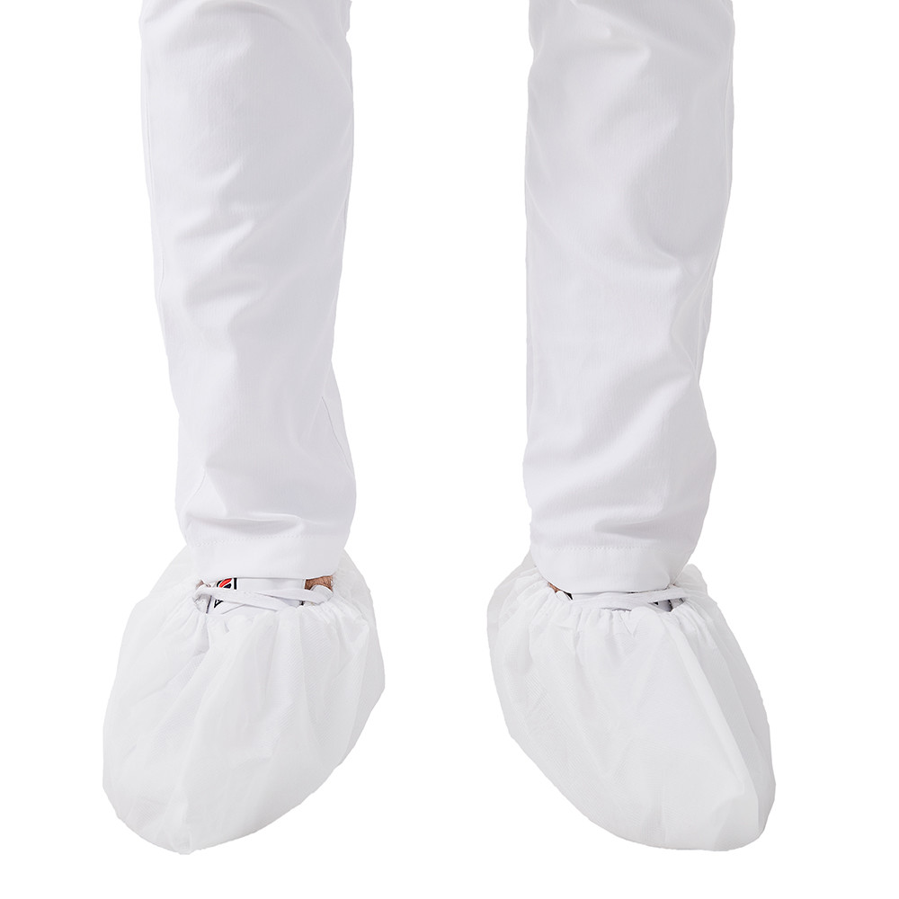 Quality Medical Slip Resistant Disposable Shoe Covers White 60g for sale