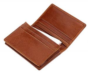 Quality 0.4CM Thick 11x7.7cm Mens PU Leather Wallet Credit Card Card Case BM for sale
