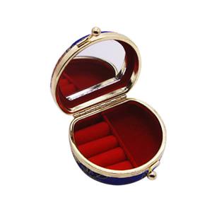 Quality Earring Ring Mini Jewellery Packaging Box 7x6.5CM Velvet Travel Portable for sale