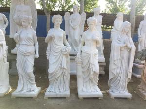 Quality Indoor grace lady marble sculptures park marble stone statues ,China stone carving Sculpture supplier for sale