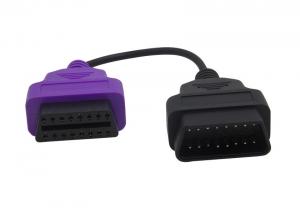 Purple OBD2 Extension Cable Male To Female Type Length Customized