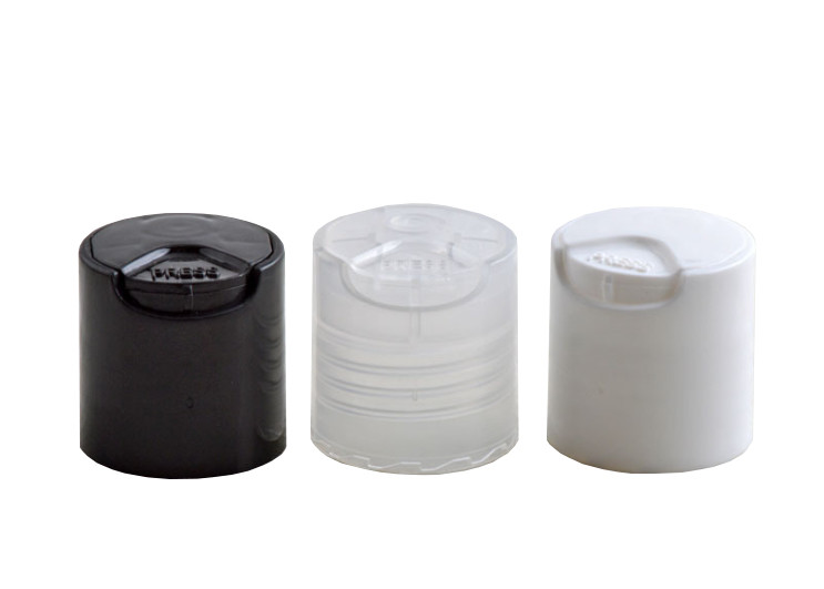 Transparent Clear Flip Top Dispensing Caps Chemical Resistant