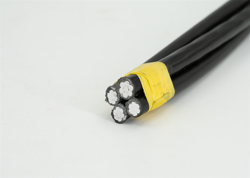 Quality Triplex ABC Cable XLPE / PE Insulation Overhead Aluminum Cable for sale