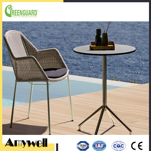 Quality Amywell anti-UV outdoor garden furniture compact hpl laminate table for sale