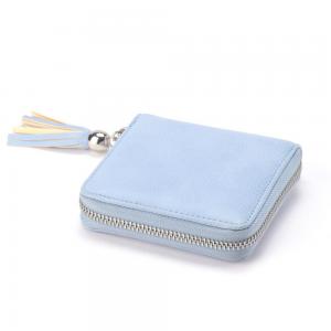 Quality ROHS EN71 Womens Credit Card Holder Wallet , 11x10x2.5cm Zipper Wallet Bag for sale
