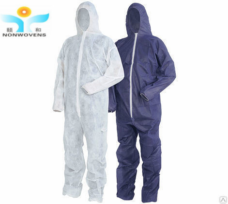 Quality White Non Woven Disposable Coverall Acid Proof Waterproof Disposable Isolation Coveralls for sale