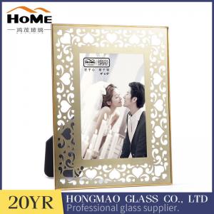 Quality Vintage Attractive Brass And Glass Picture Frame Customer'S Logo Acceptable for sale