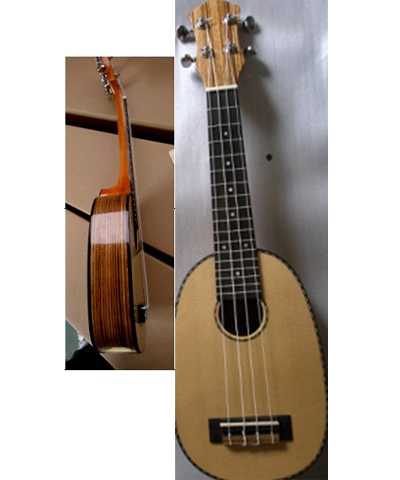 Quality 21&quot;  concert Ukulele spruce top solidwood hawaii guitar high quality AGUL26 for sale
