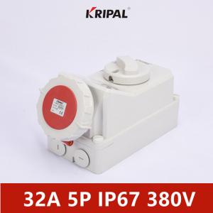 Quality IP67 32A 5P 380V Waterproof Interlock Switch Socket CE Certificated for sale