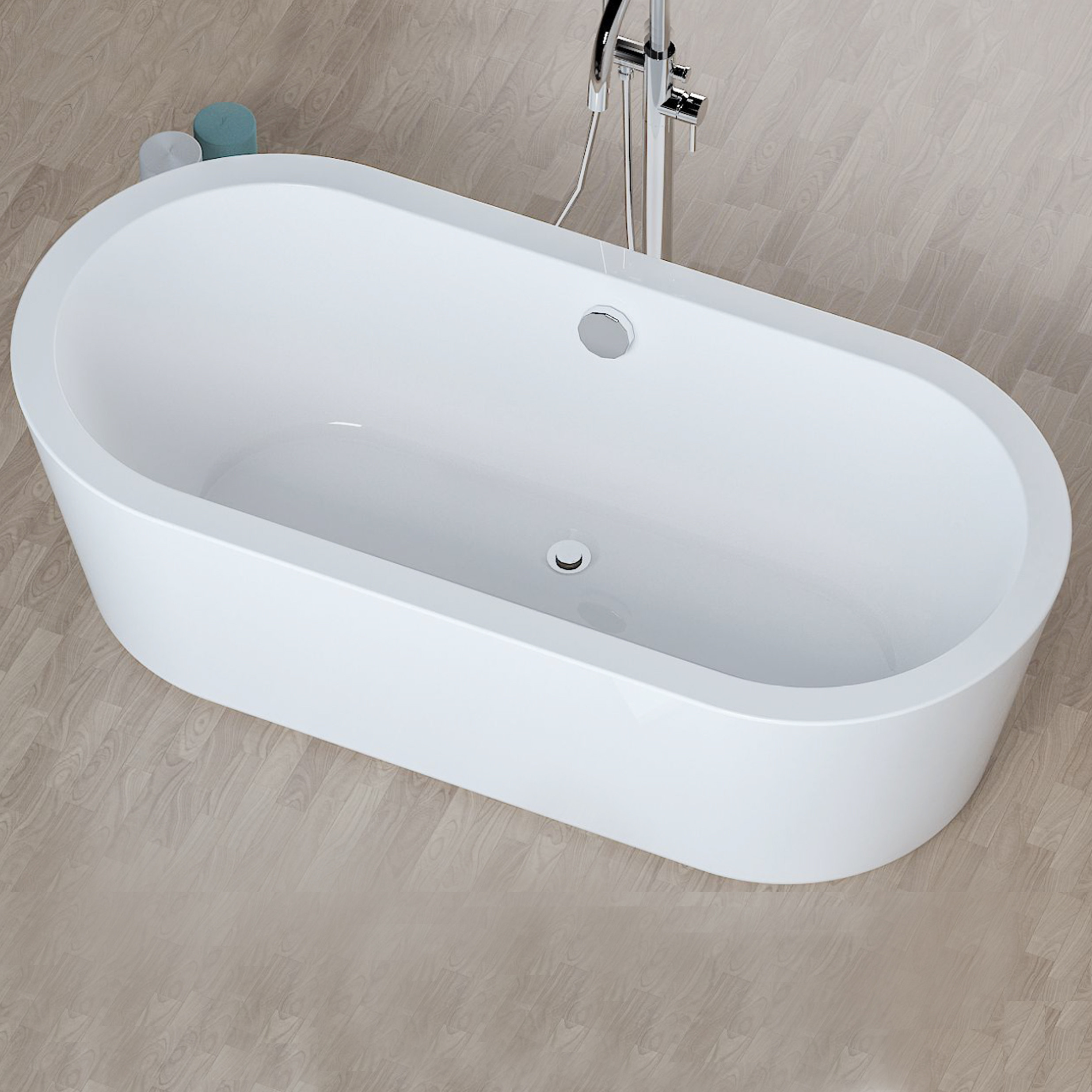 China Round 1800*850*580*430mm Free Standing Bathtubs Indoor Soaking for sale