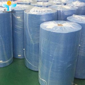 Quality Gsm Material Disposable Blue SMS Nonwoven Fabrics Water Repellent Nonwoven Fabric Per Kg for sale