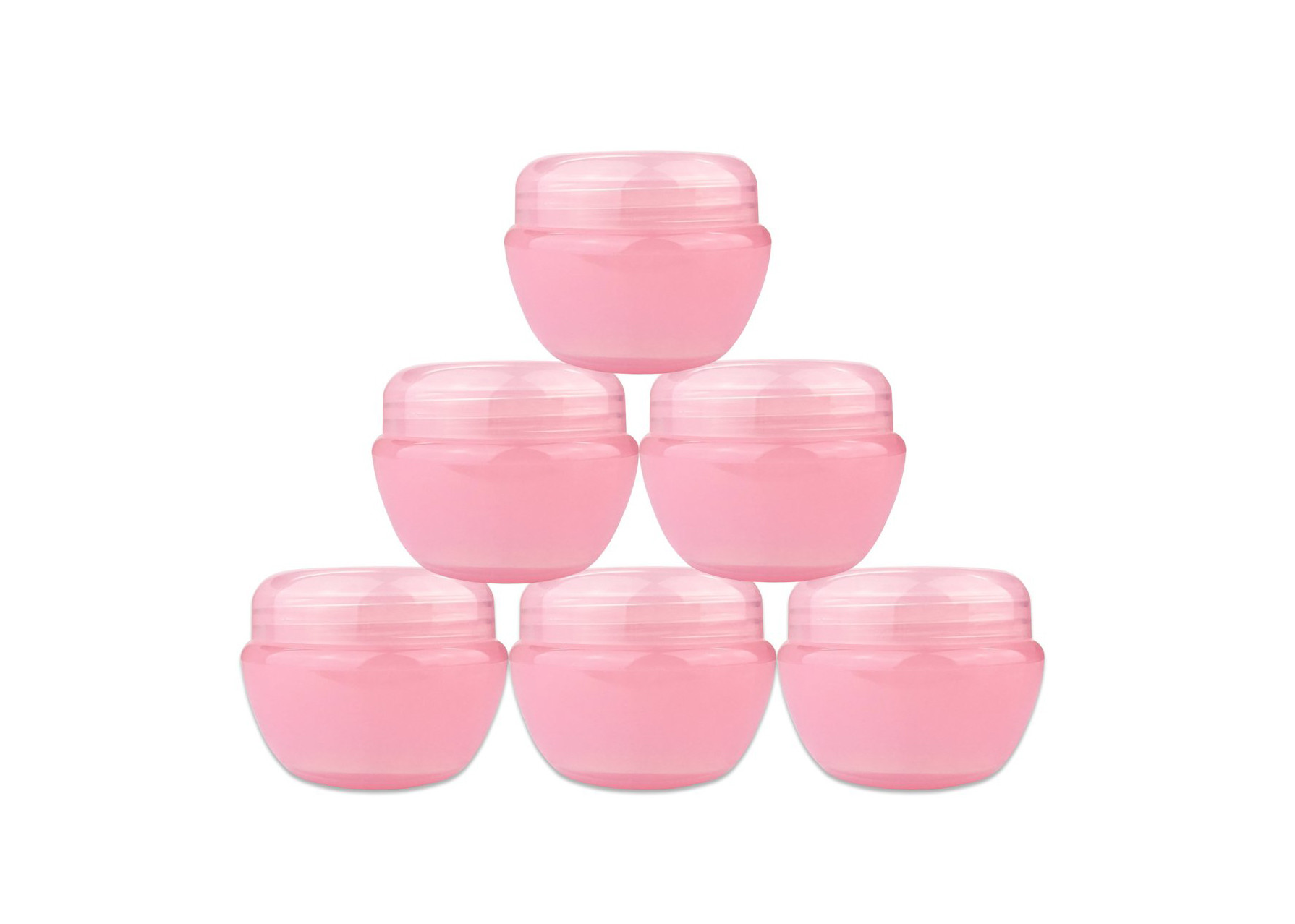 Quality Cosmetic Packing Cosmetic Cream Jar Viscous Sealing Pink Plastic Lotion Jars for sale