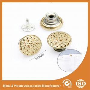Quality Gold Custom Metal Buttons For Jeans decorative buttons for clothing for sale