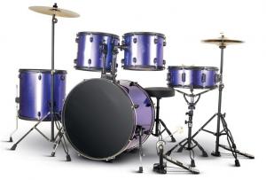 Quality Beginner Practise PVC series 5 drum set/drum kit OEM various color-A525P-901 for sale
