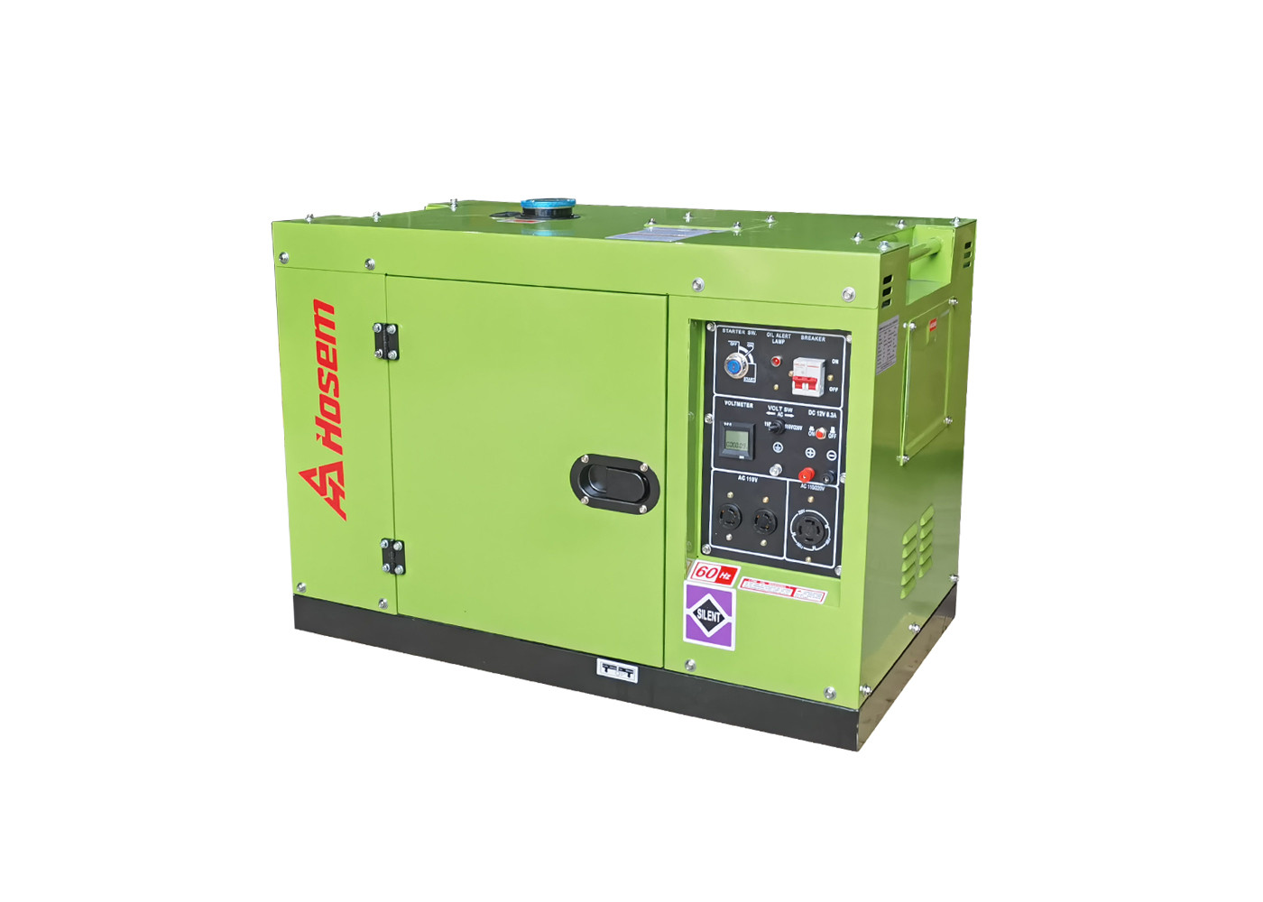 Quality Forced Air Cooling 7kVA Silent Portable Diesel Generator Set for sale