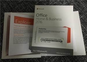 Quality Computer Microsoft Office Home And Business 2016 Product Key Card Without Media for sale