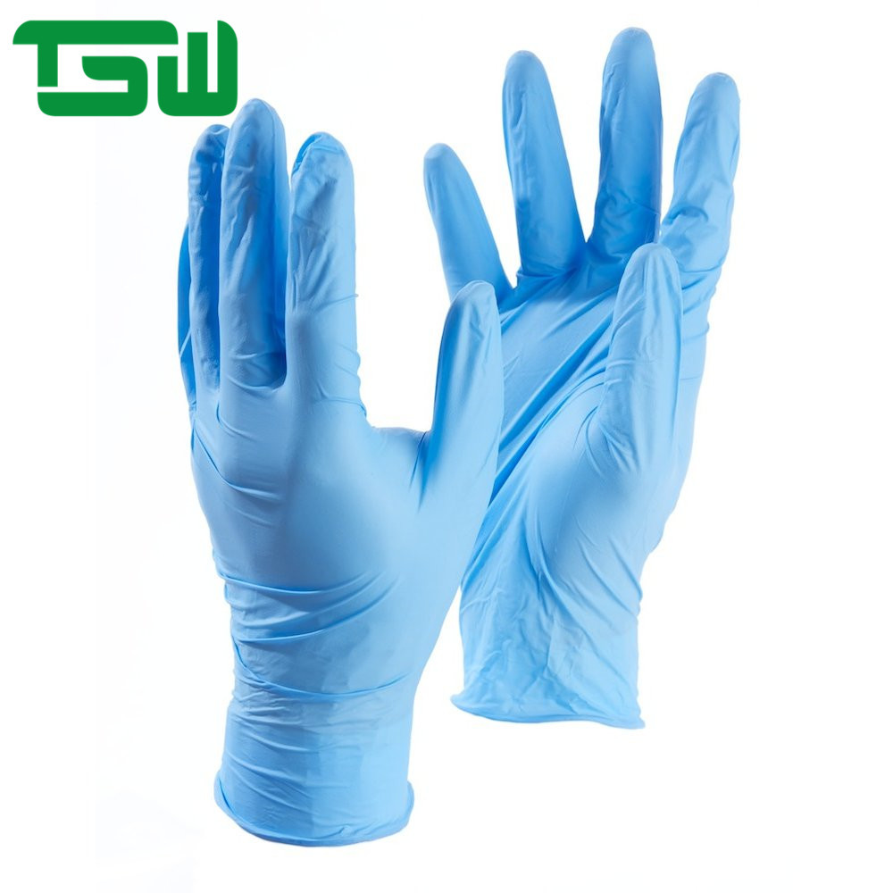 Quality Nonwoven Disposable 240mm Nitrile Examination Gloves for sale