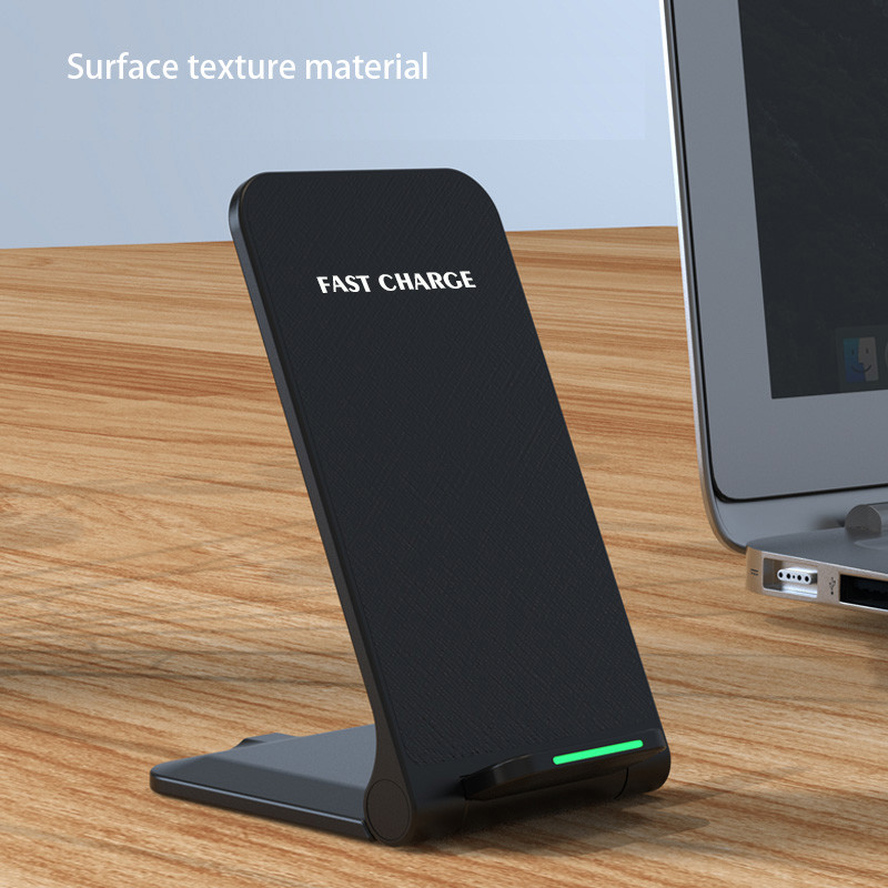 Quality 15W Qi Cordless Wireless Charger Vertical Foldable Portable Fast Charging for sale