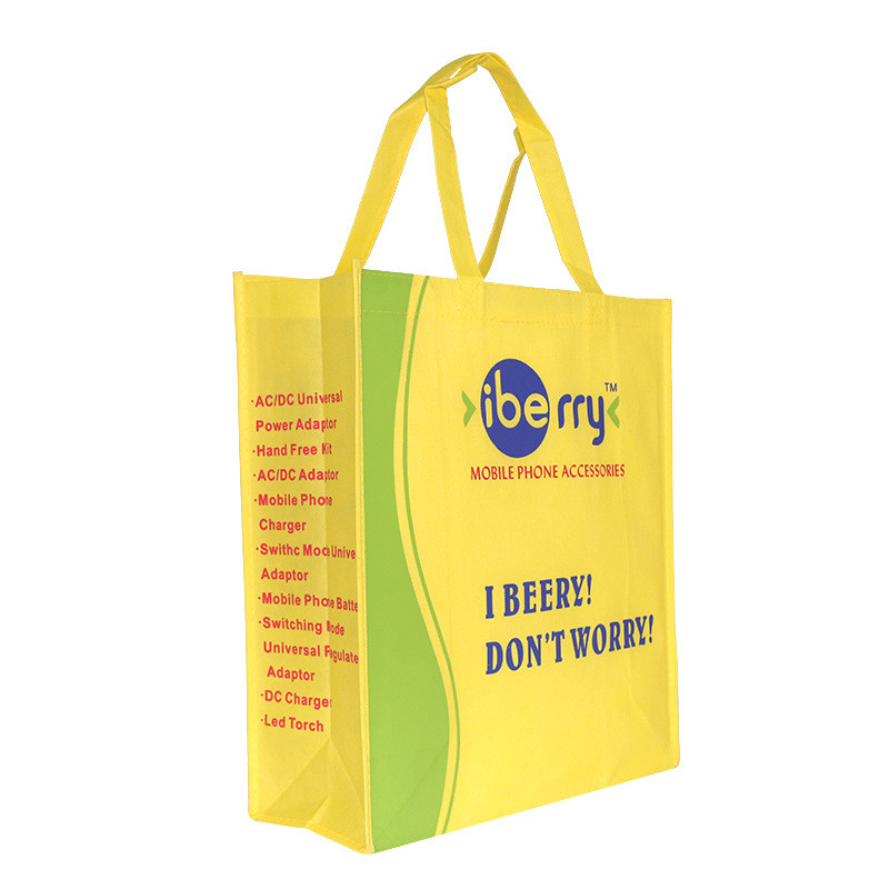 Quality 45g CMYK  Non Woven Fabric Bag Sable Fabric Shopping Film Covered 40gsm for sale