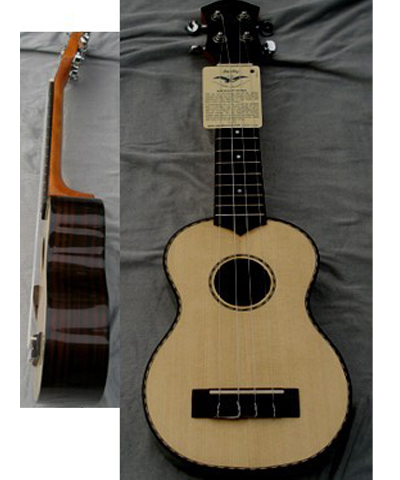 Quality 21&quot;  concert Ukulele Spruce solidwood four string guitar high quality AGUL21 for sale