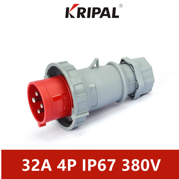 Quality 380V 16A 4 Pole Split Industrial Plugs With IP67 Protection Grade for sale