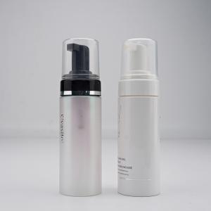 Quality SGS 150ml Plastic Foam Pump Bottle Semi Transparent Facial Foam Cleanser Bottle With Cap for sale
