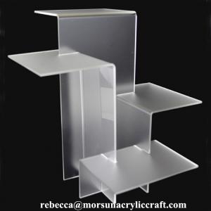 Quality Plexiglass Medicine Display Rack Clear Acrylic Four Level Display Tower for sale
