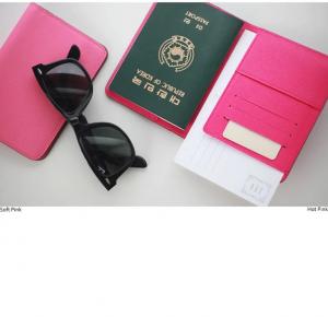 Quality 9.5x13.5cm EN17 Leather Notebook Covers PU Holder Spot UV For Passport for sale