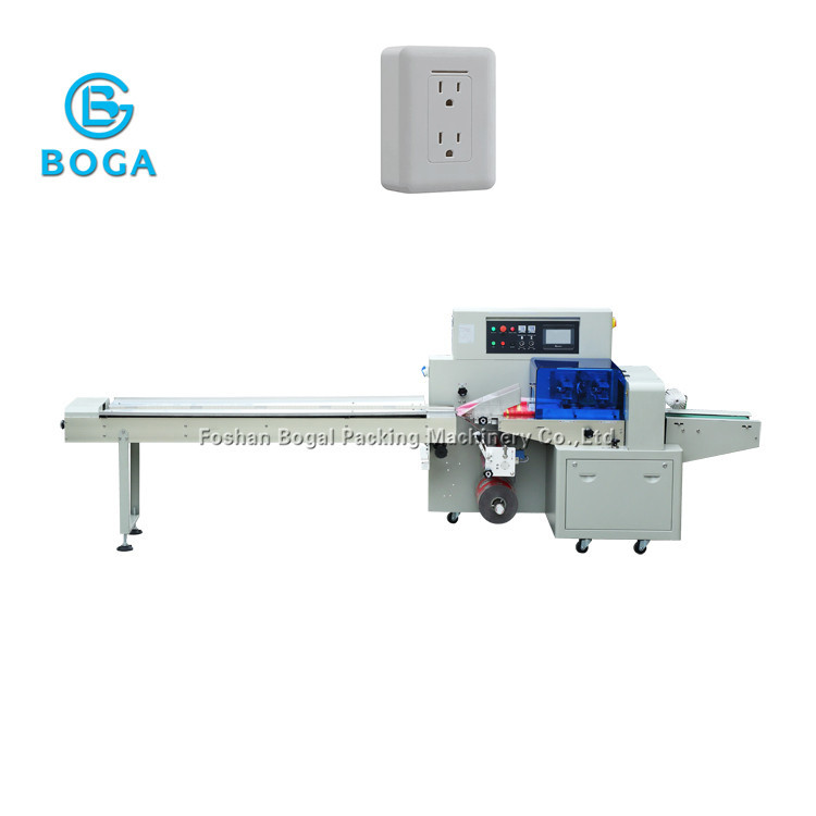 Quality Full Automatic Horizontal Flow Wrap Machine / Socket Rotary Packing Machine for sale