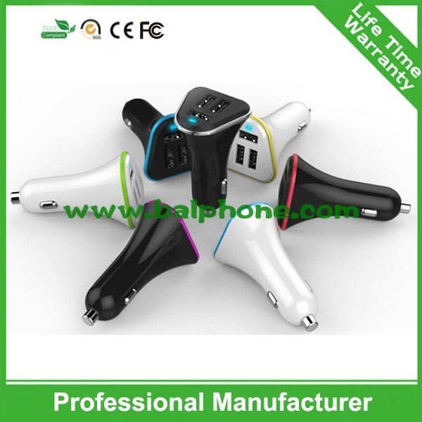 Quality High quality 5.2A 3USB Car Charger for iPhone for iPad for Tab for sale