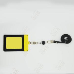 Quality Retractable Lanyard ID Card Badge Holder 11x7.5CM Genuine Leather for sale