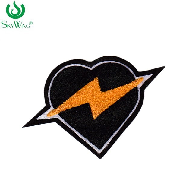 Quality Professional Soft  Custom Chenille Patches For Varsity Jackets Felt Fabric Type for sale