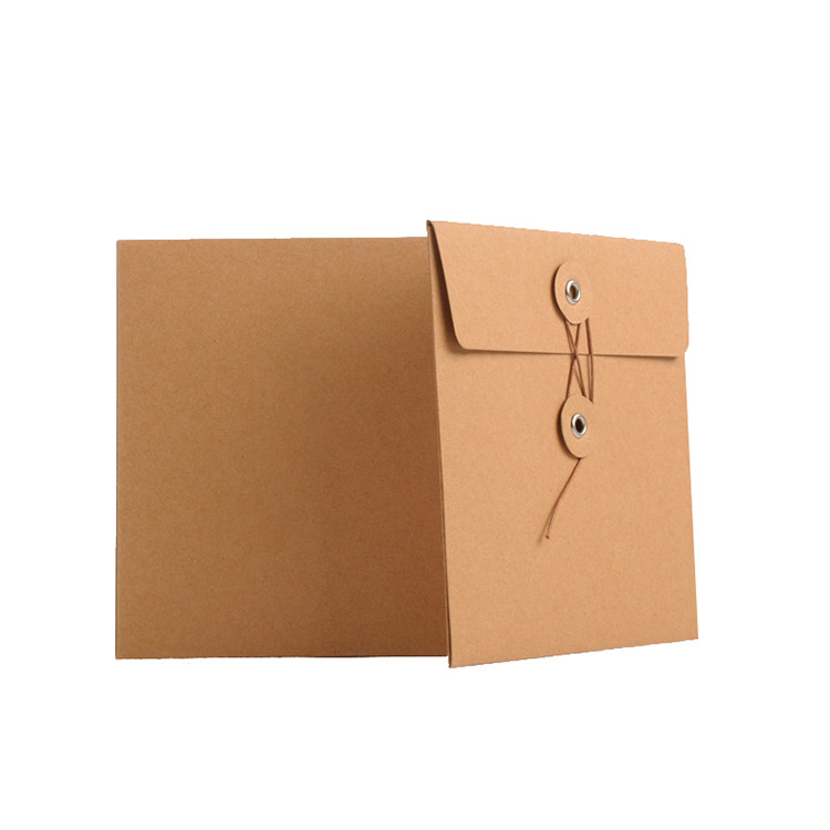 Quality Eco Friendly Paper File Bag , Printed Kraft Paper File Folder Bag for sale