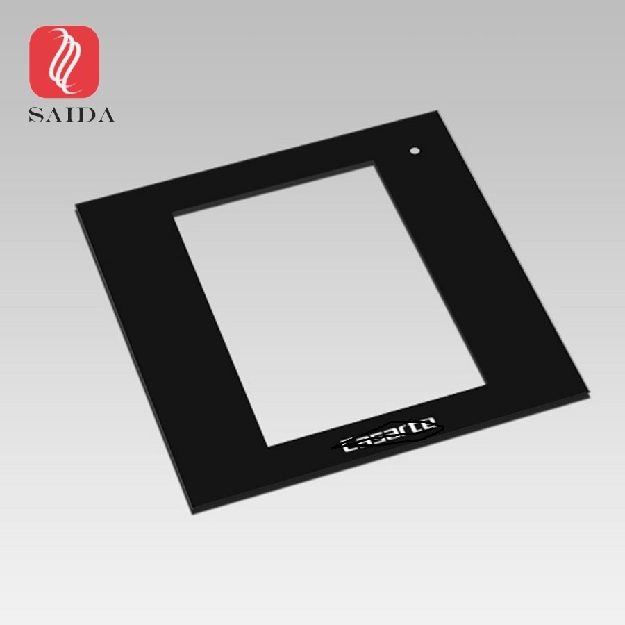 china glass factory OEM 5inch cover lens 0.7mm with 2.5d polished edges CNC processed for touch panel PC