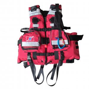 Quality ZTDIVE Water Rescue Life Jacket Wearable Thickened Red Color for sale
