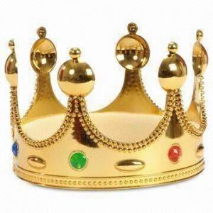 Quality Plastic King Royal Crown, Suitable for Party and Play Purposes, Various Colors are Available for sale
