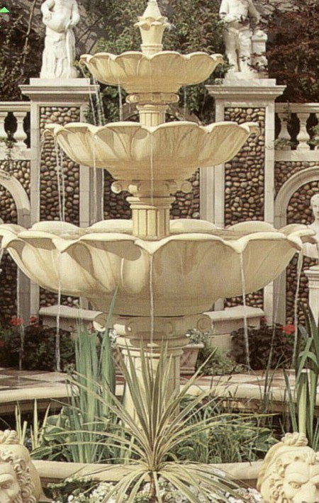 Quality Sandstone fountain in garden for sale