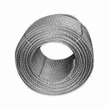 Quality Wire Rope with Control Cable, Made of Galvanized and Stainless Steel for sale
