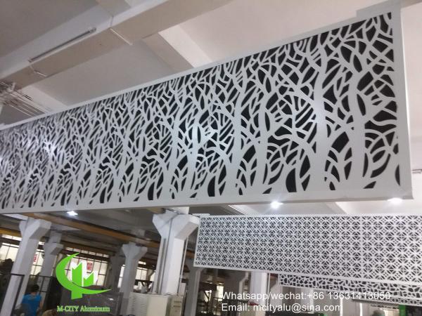 Buy hollow pattern 3mm aluminum cladding panel with powder coated for facade curtain wall solid panel single panel at wholesale prices