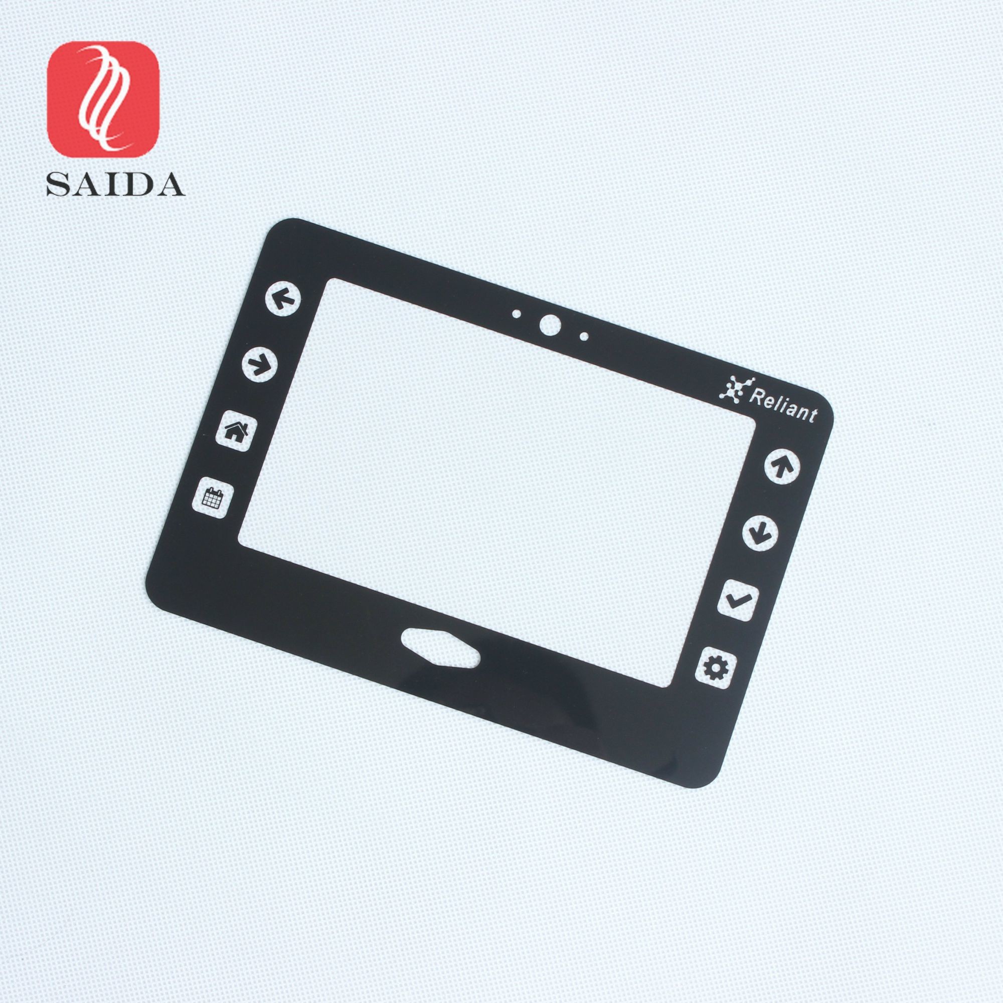 Quality Custom anti glare AG anti glare tempered glass 0.55-3.0 mm for Industrial  8” Touch Screen Navigation for sale