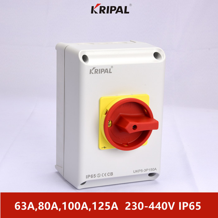 Quality 80A 4P IP65 Electric Isolator Switch Changeover Control Components for sale