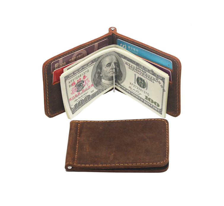 Quality 11.5x8x1cm 0.06kg Mens PU Leather Wallet Money Clip Card Holder Slim Bifold BM for sale