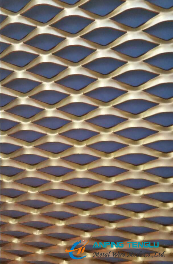 Quality Decorative Aluminum Expanded Metal Mesh Used for Building Facade for sale
