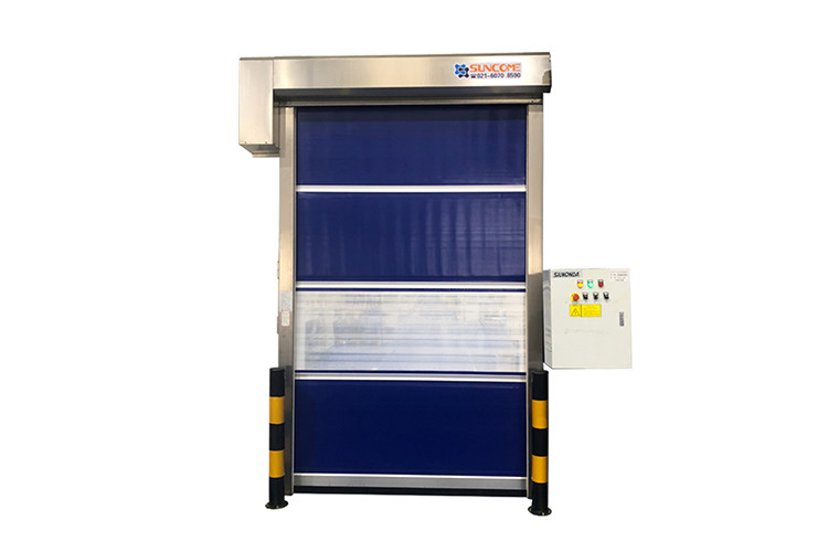Quality AC 220V - 240V High Speed Roll Up Door With Shoulder Protection for sale