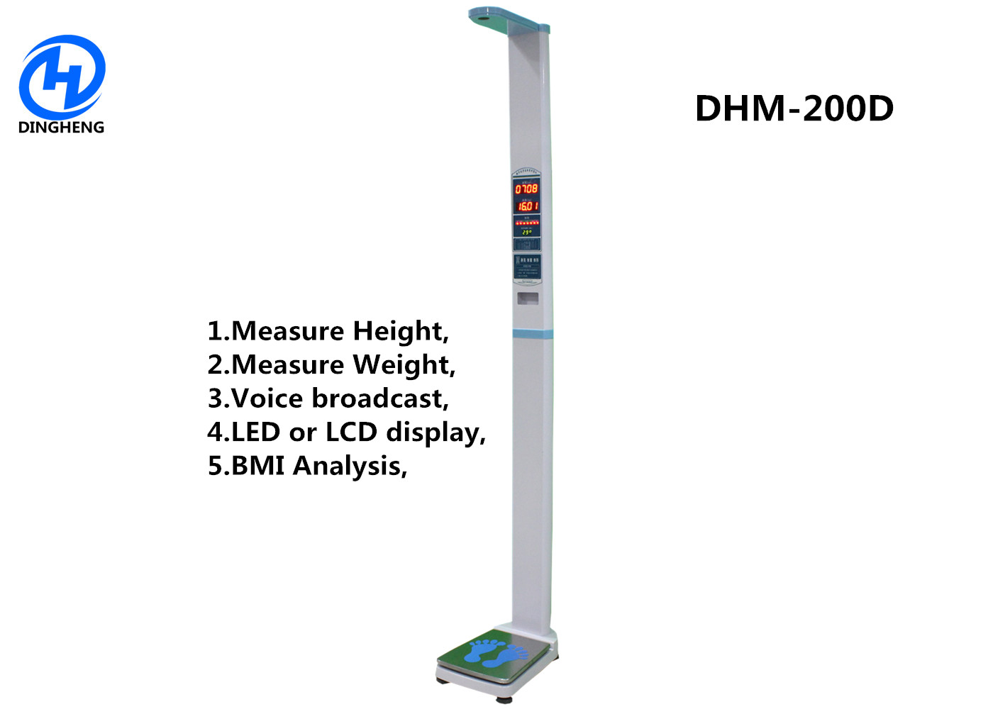 Quality DHM-200D Medical Height weight scales with Thermla printer and Digital display for sale