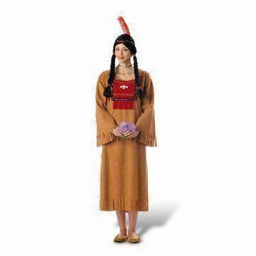 Quality Halloween/Holiday Party Costume, Ideal for Women, with Indian Design, Made of Polyester or Cotton for sale